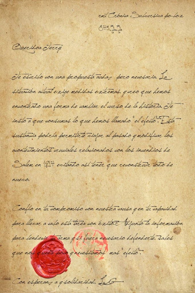 Carta en dos idiomas